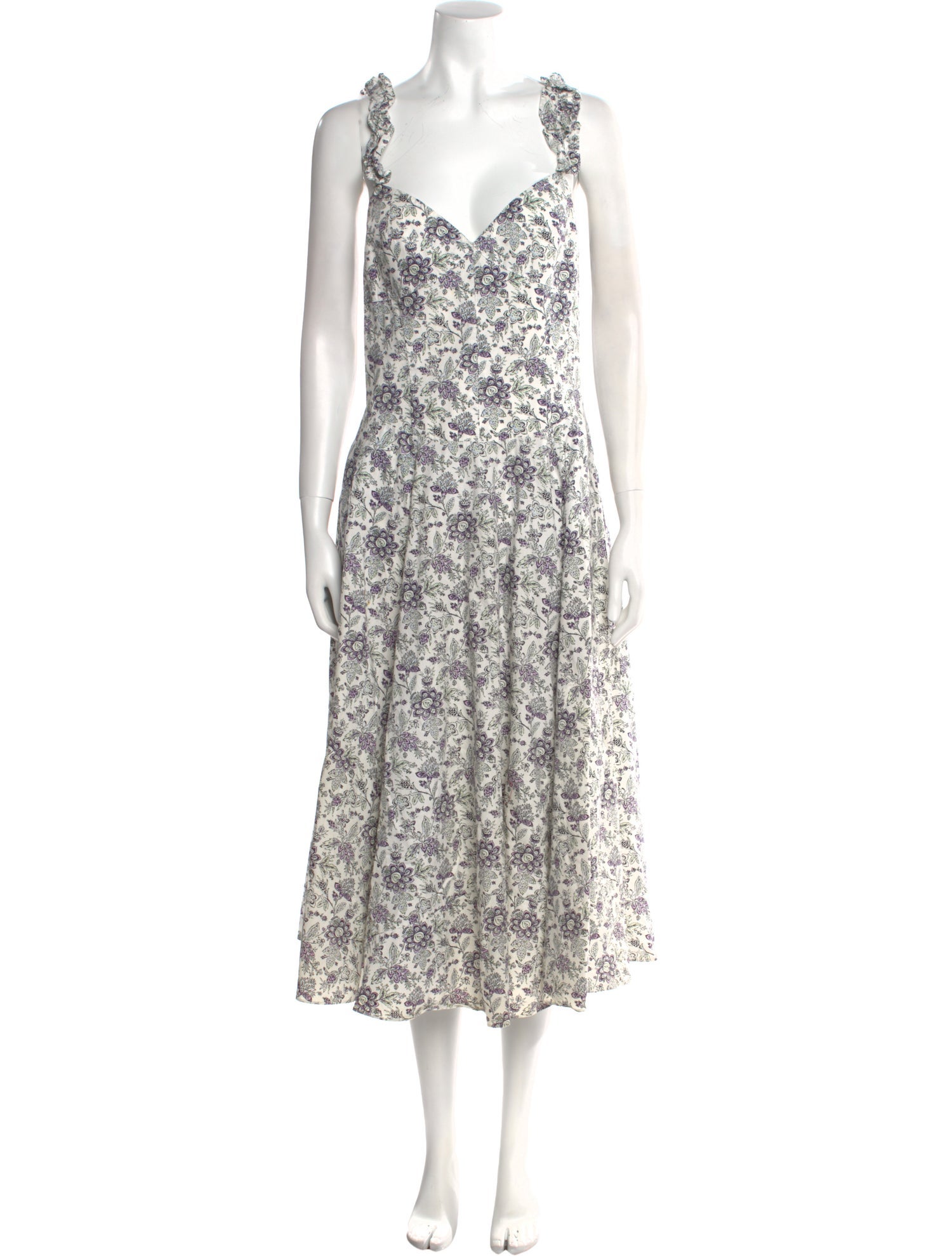 La Vie Rebecca Taylor Floral Print Long Dress
