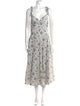La Vie Rebecca Taylor Floral Print Long Dress