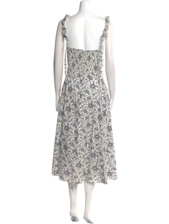 La Vie Rebecca Taylor Floral Print Long Dress