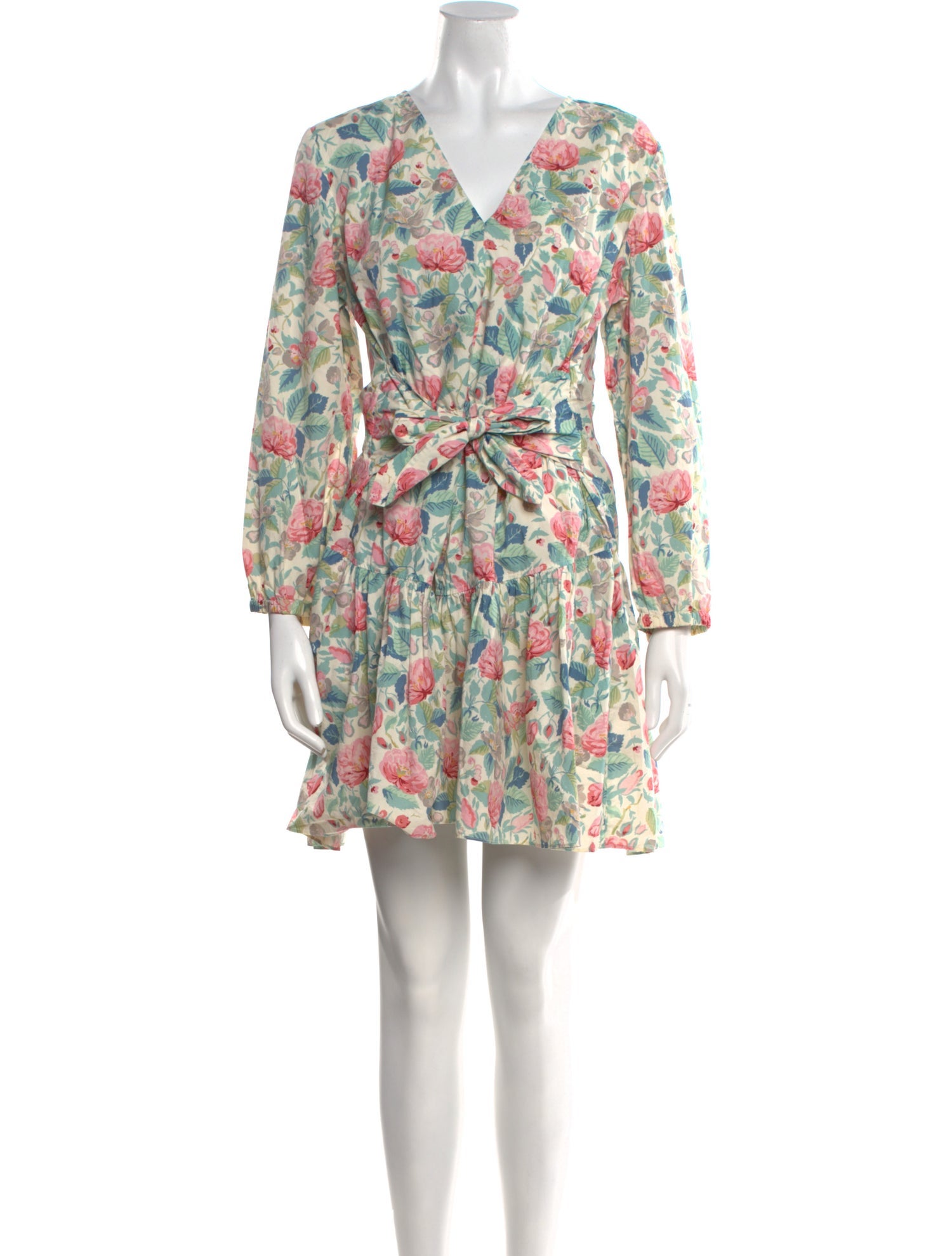 La Vie Rebecca Taylor Floral Print Mini Dress