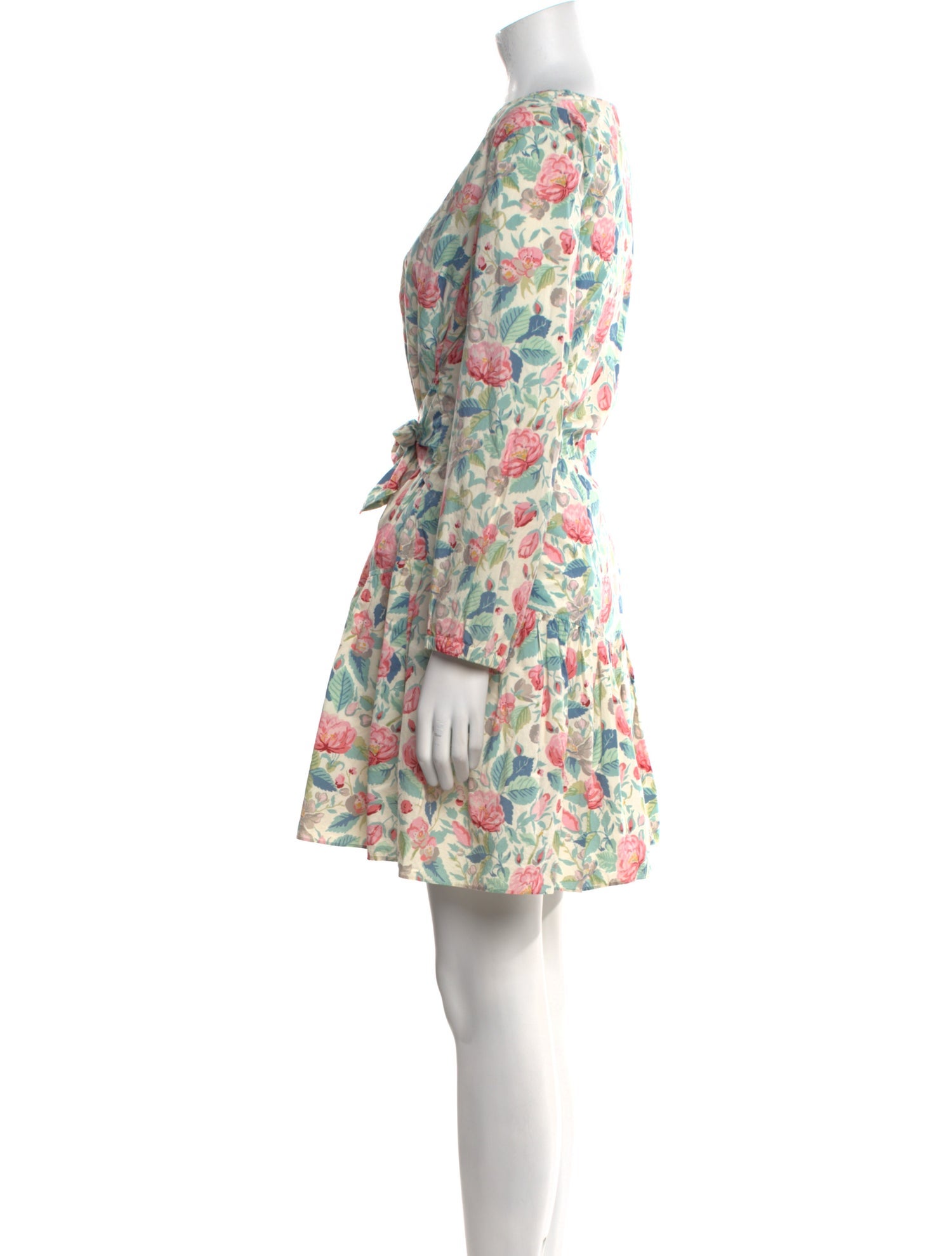 La Vie Rebecca Taylor Floral Print Mini Dress