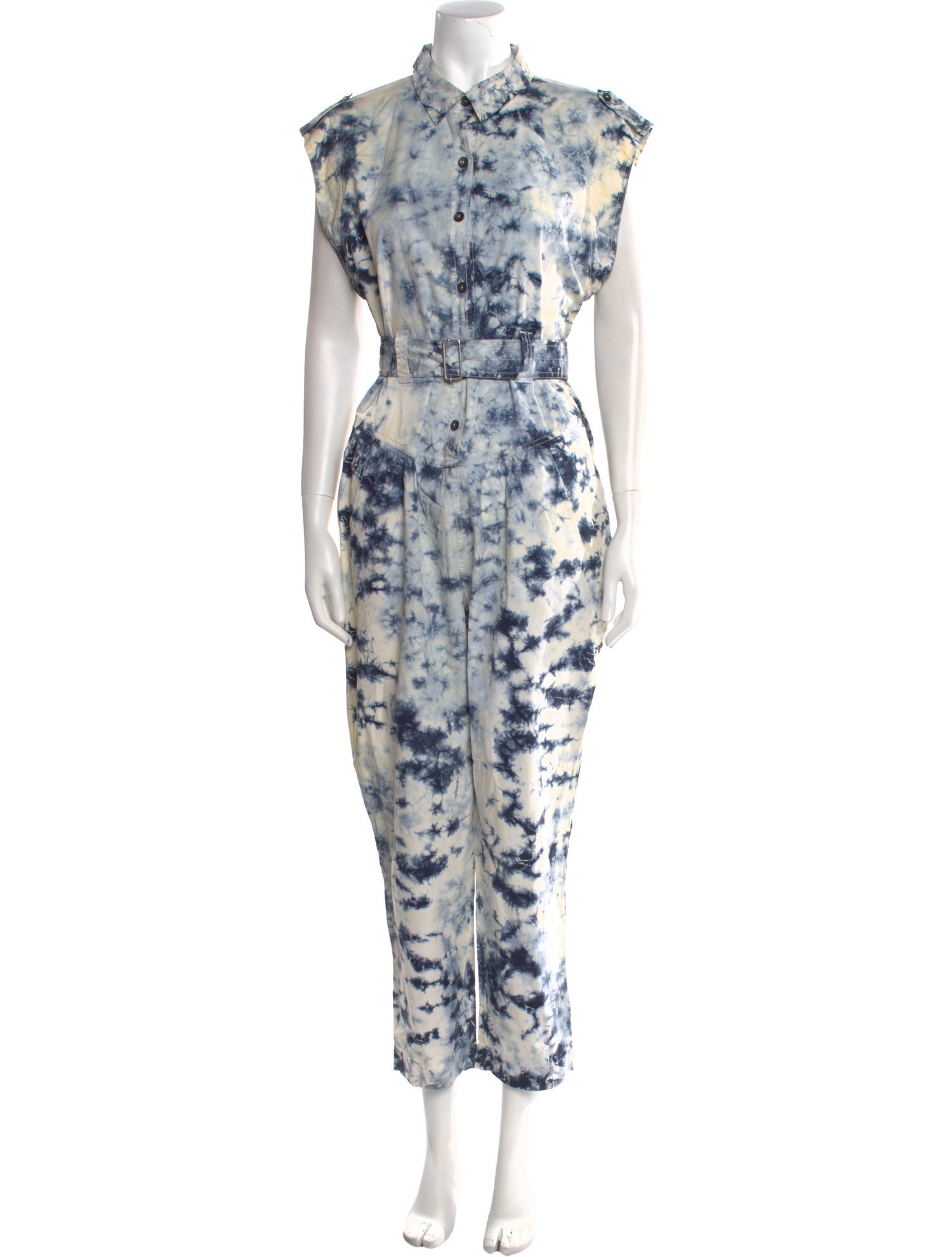 La Vie Rebecca Taylor Tie-Dye Print Jumpsuit