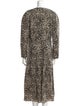 La Vie Rebecca Taylor Printed Midi Length Dress