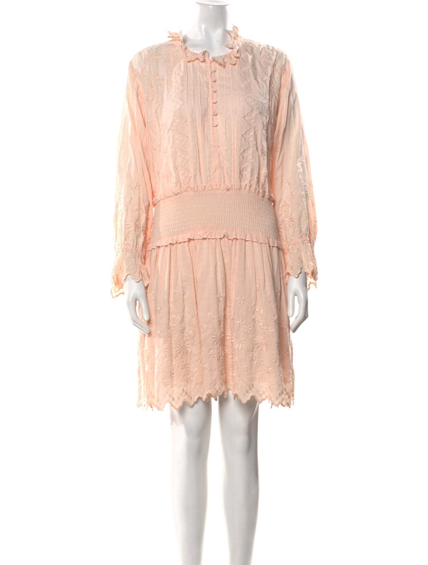 La Vie Rebecca Taylor Crew Neck Mini Dress