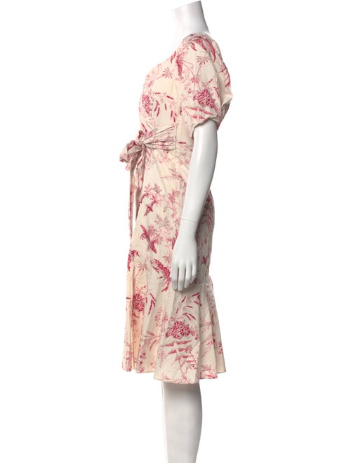 La Vie Rebecca Taylor Floral Print Knee-Length Dress