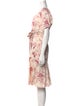 La Vie Rebecca Taylor Floral Print Knee-Length Dress