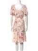 La Vie Rebecca Taylor Floral Print Knee-Length Dress