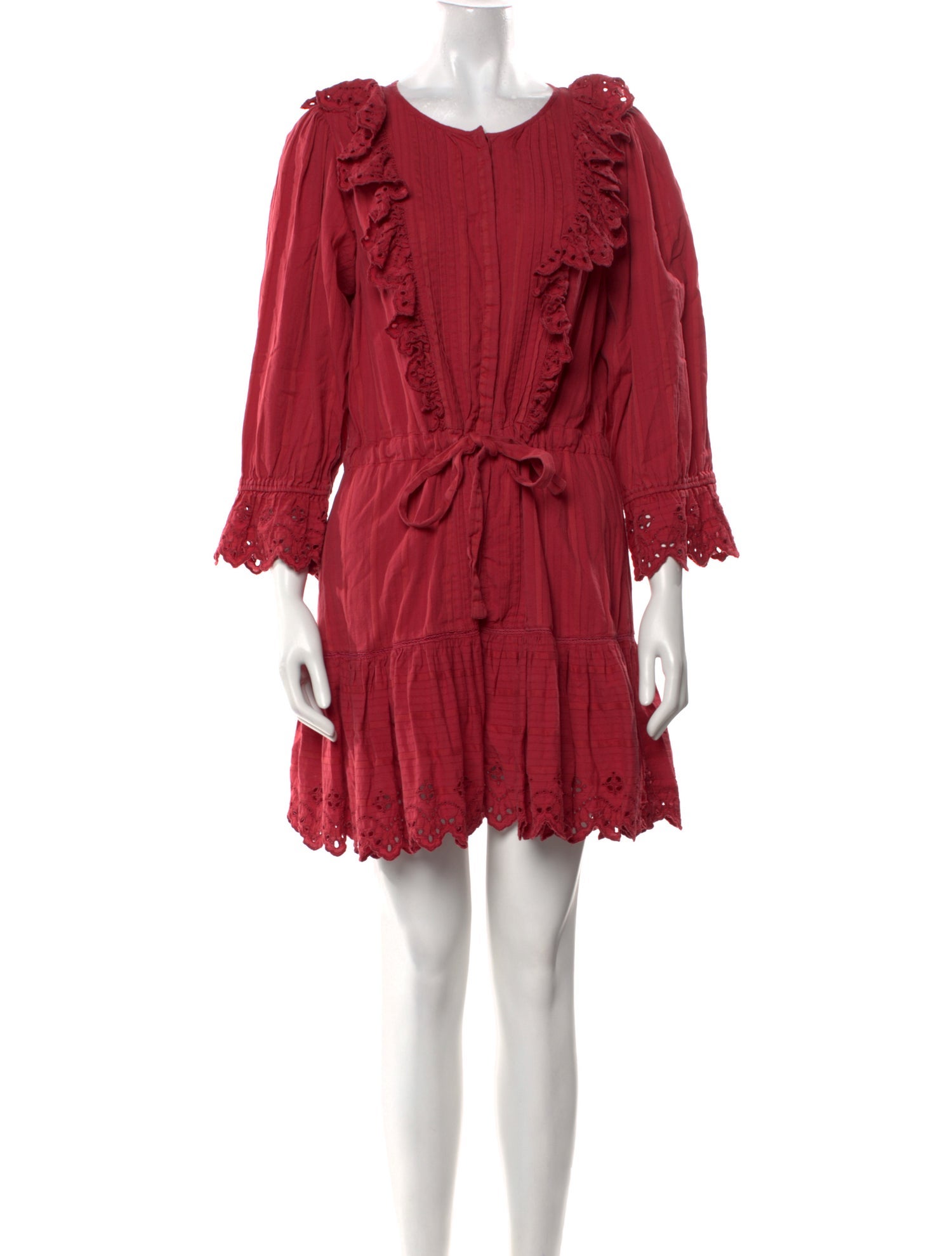 La Vie Rebecca Taylor Scoop Neck Mini Dress