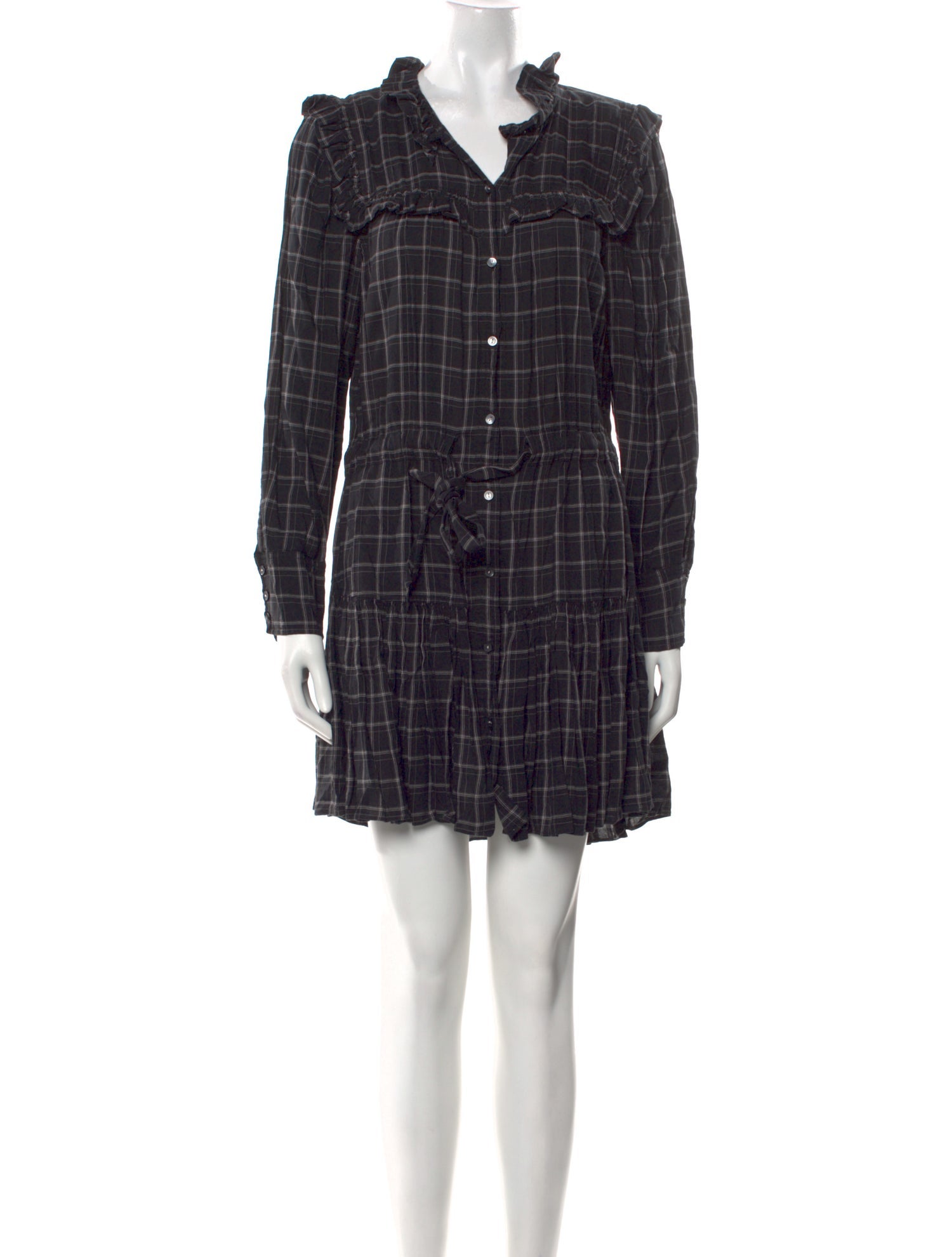 La Vie Rebecca Taylor Plaid Print Mini Dress