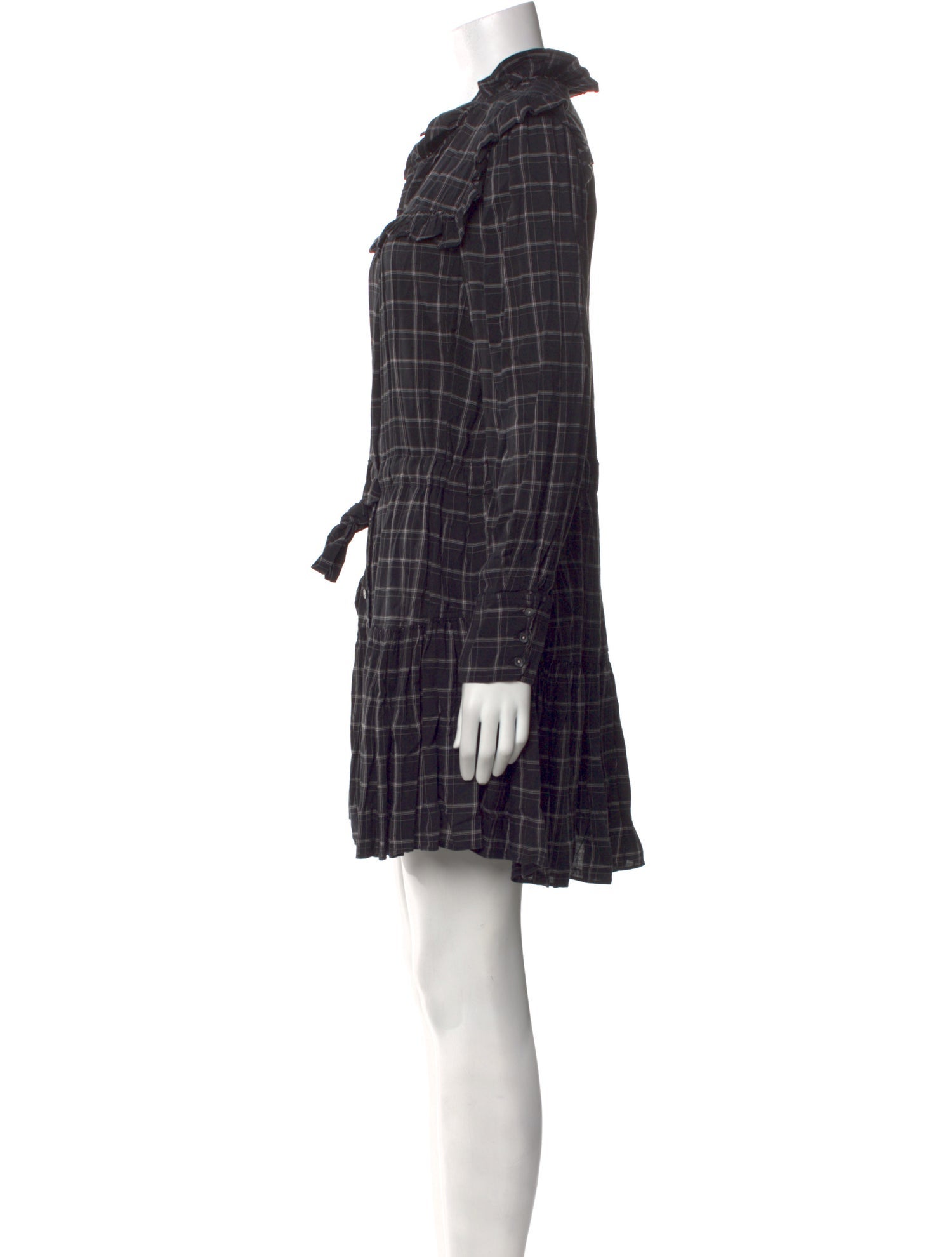 La Vie Rebecca Taylor Plaid Print Mini Dress
