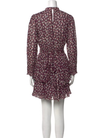 La Vie Rebecca Taylor Floral Print Mini Dress