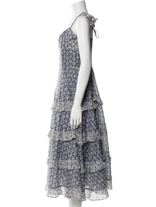 La Vie Rebecca Taylor Floral Print Long Dress