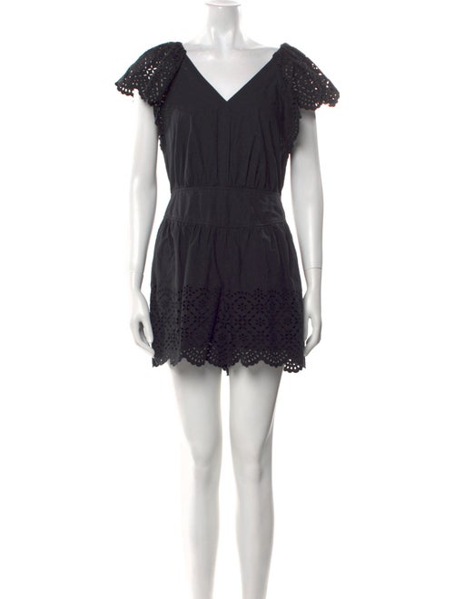 La Vie Rebecca Taylor V-Neck Mini Dress