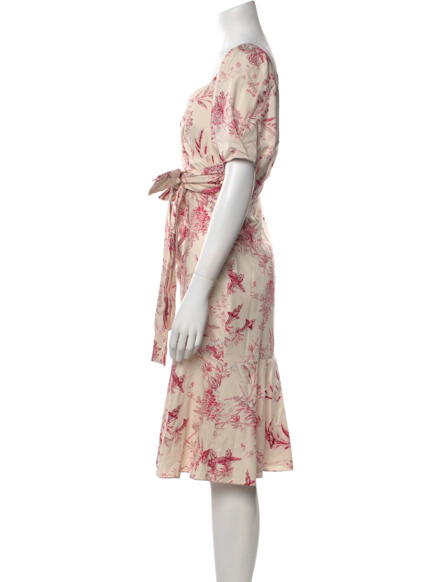 La Vie Rebecca Taylor Floral Print Knee-Length Dress