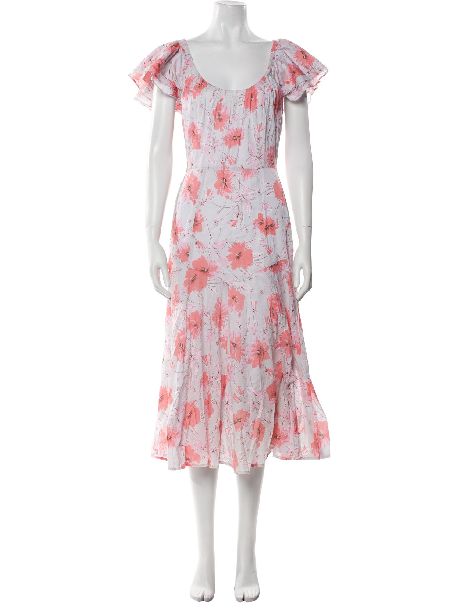 La Vie Rebecca Taylor Floral Print Long Dress