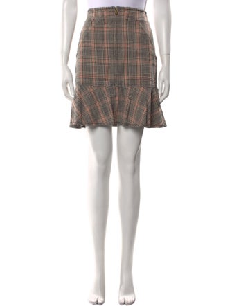 La Vie Rebecca Taylor Plaid Print Mini Skirt