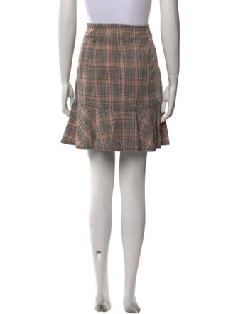 La Vie Rebecca Taylor Plaid Print Mini Skirt