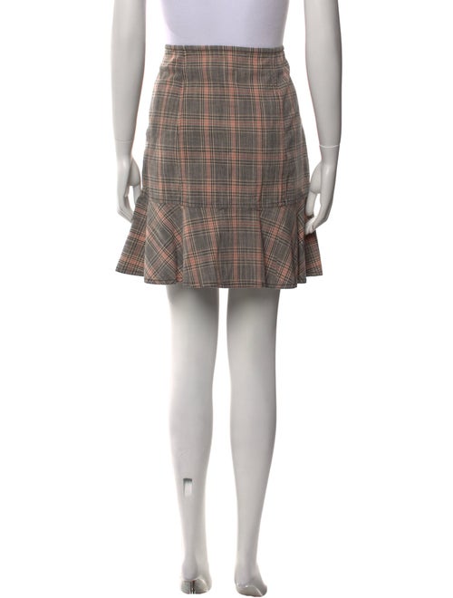 La Vie Rebecca Taylor Plaid Print Mini Skirt