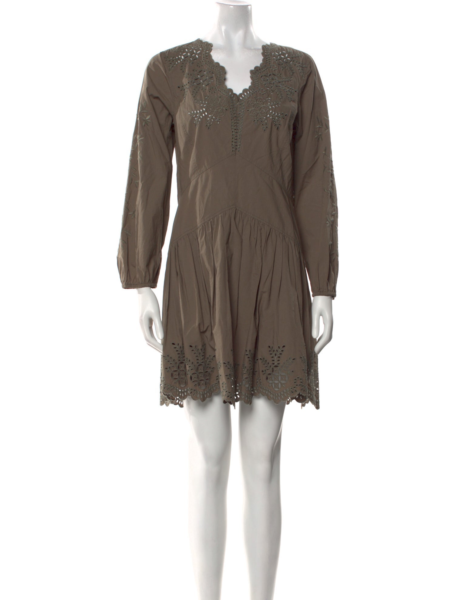 La Vie Rebecca Taylor V-Neck Mini Dress