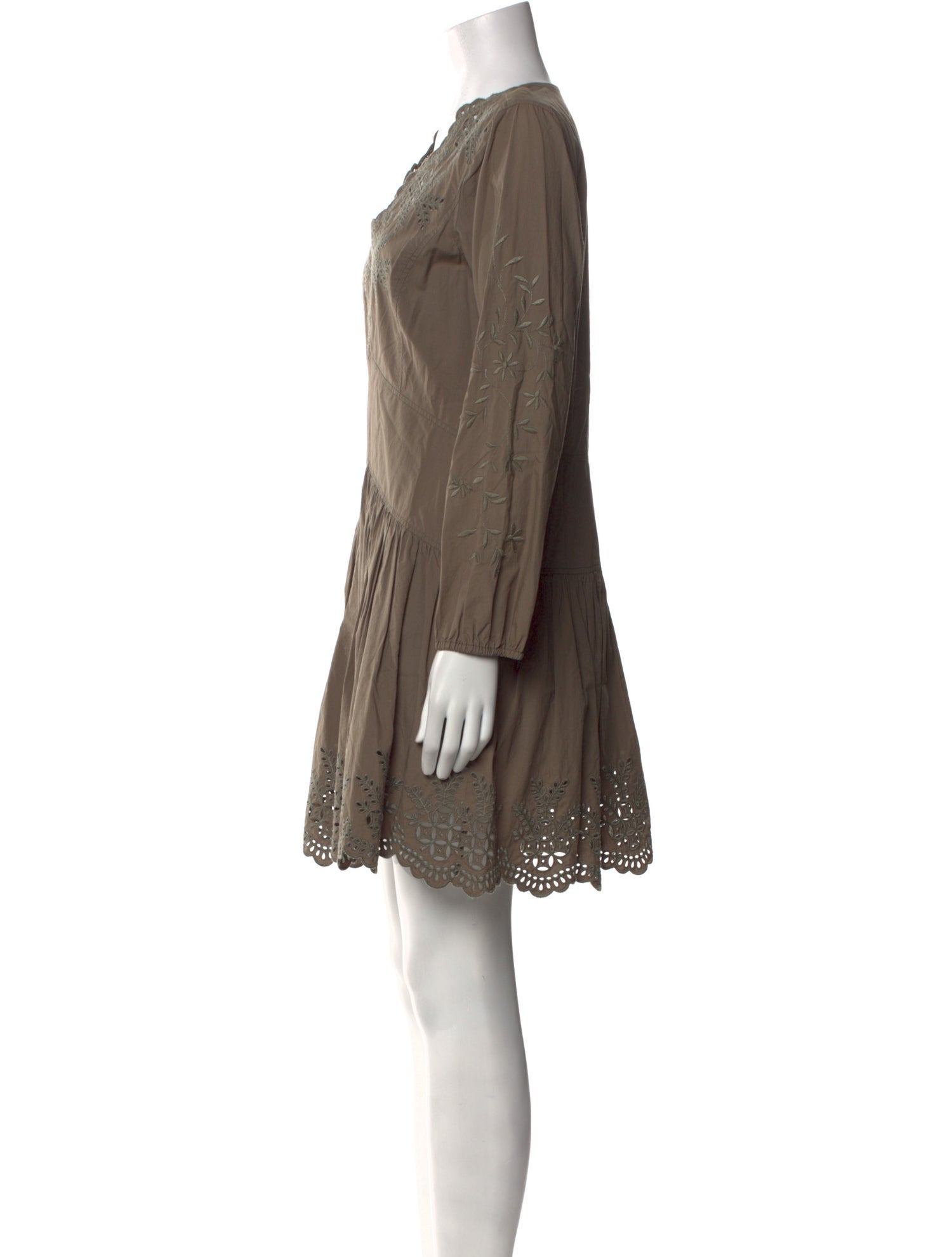 La Vie Rebecca Taylor V-Neck Mini Dress