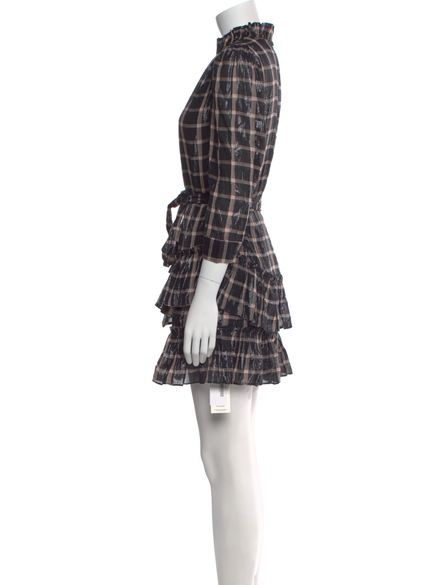 La Vie Rebecca Taylor Plaid Print Mini Dress