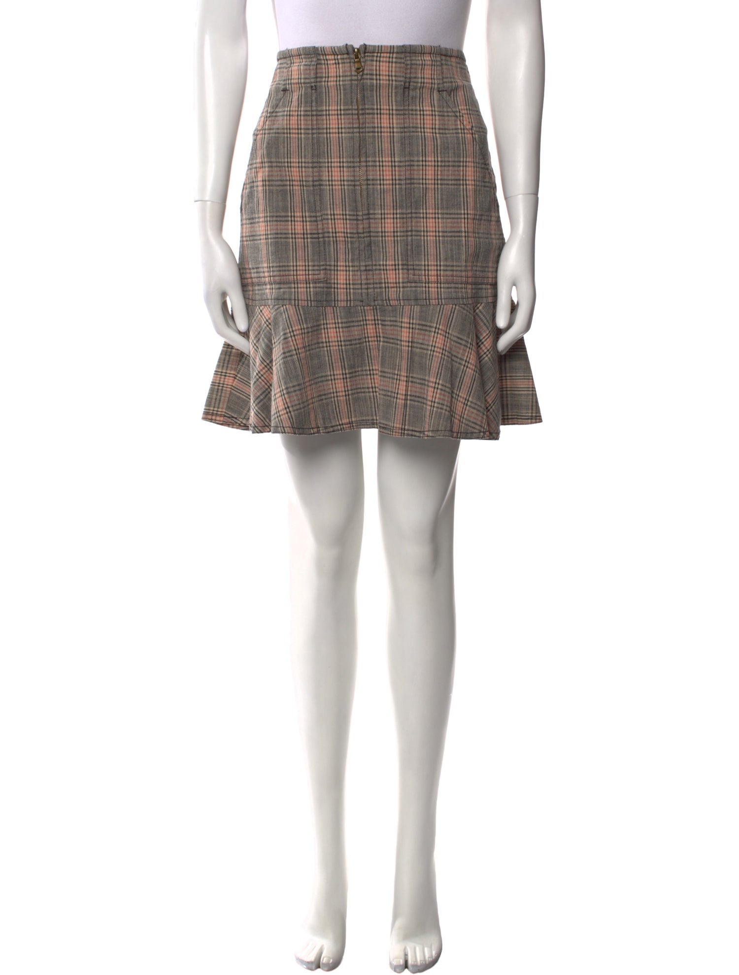 La Vie Rebecca Taylor Plaid Print Mini Skirt w/ Tags