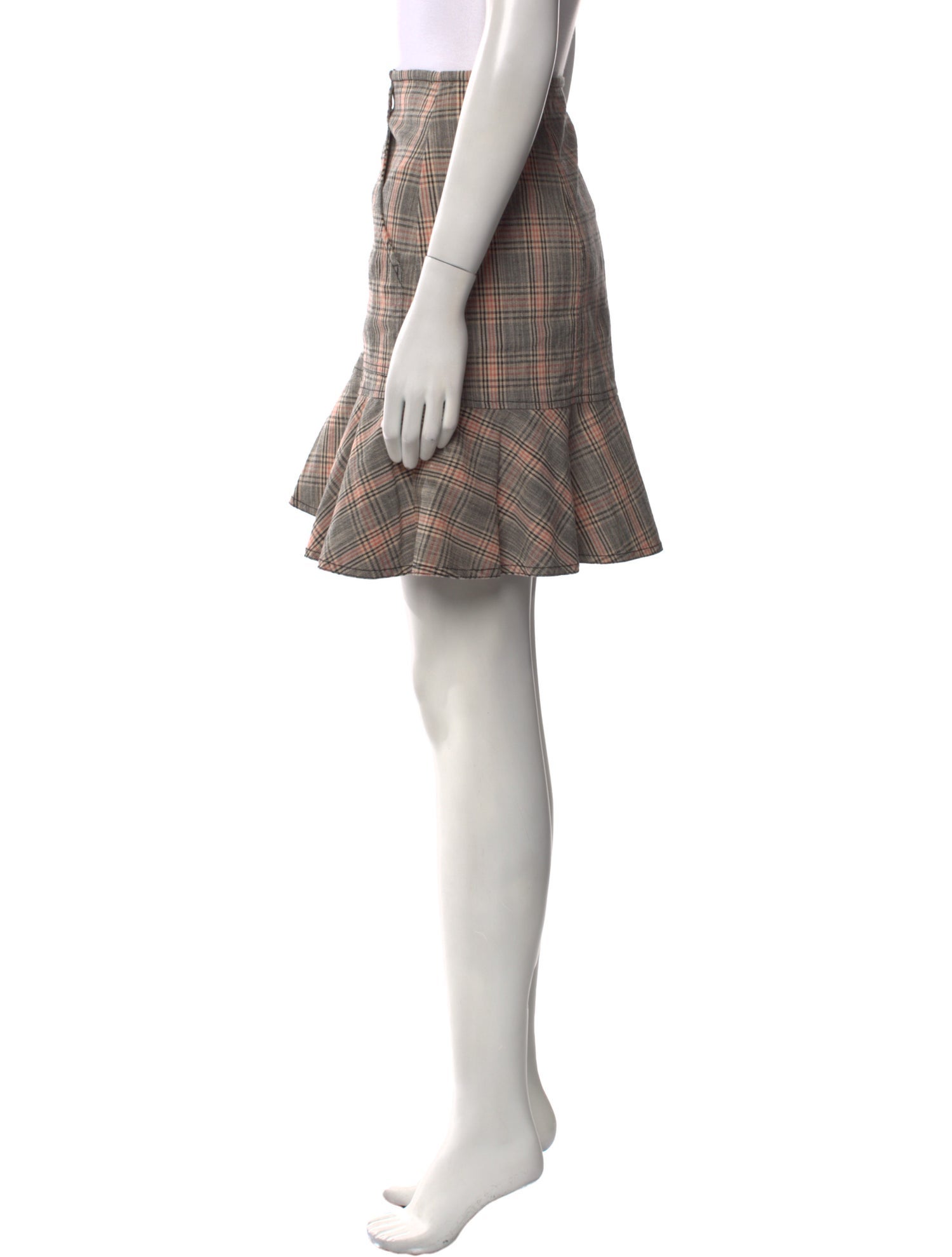 La Vie Rebecca Taylor Plaid Print Mini Skirt w/ Tags
