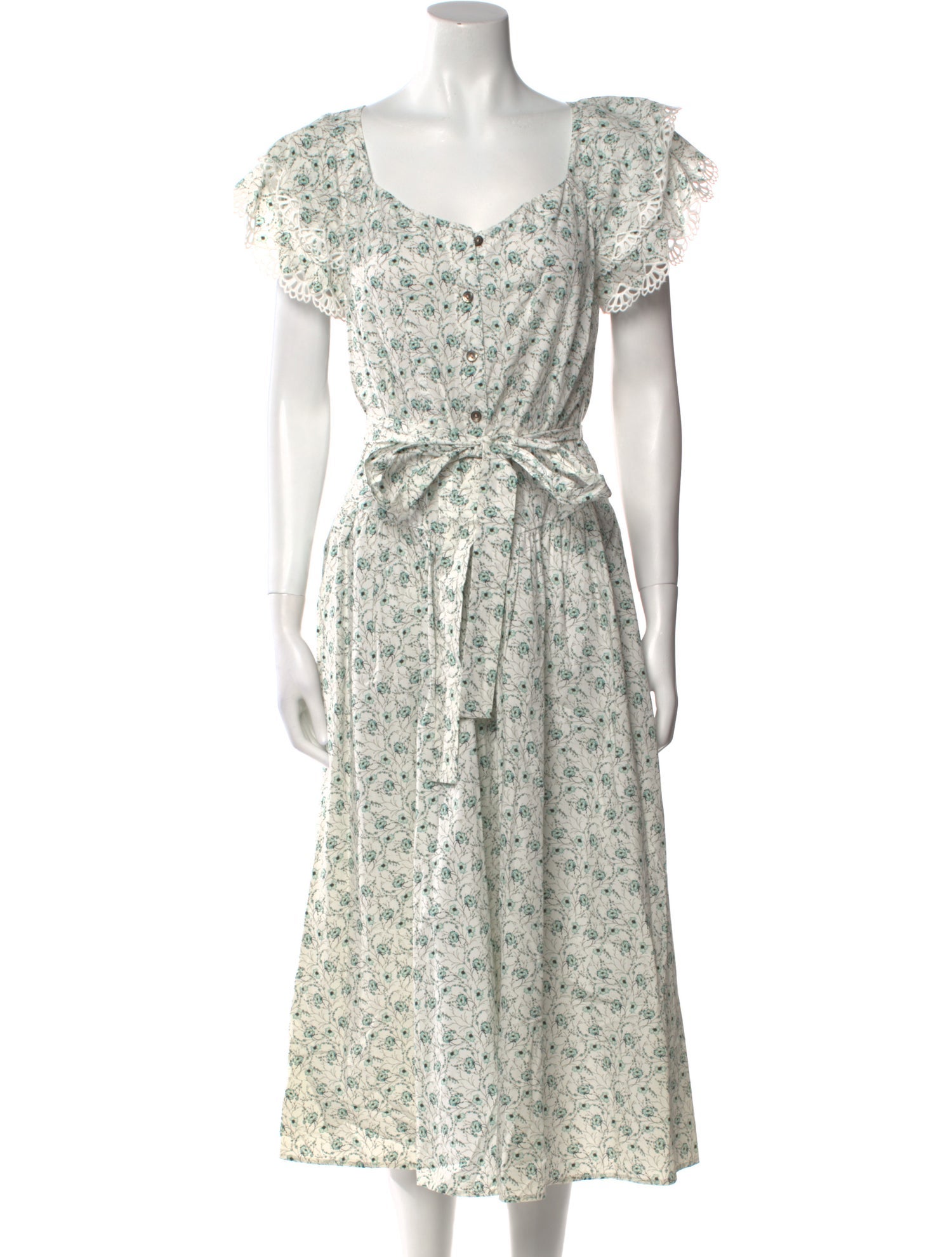 La Vie Rebecca Taylor Floral Print Long Dress w/ Tags