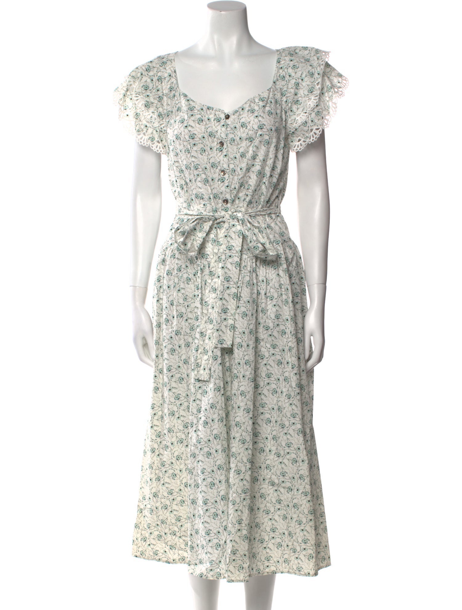 La Vie Rebecca Taylor Floral Print Long Dress w/ Tags