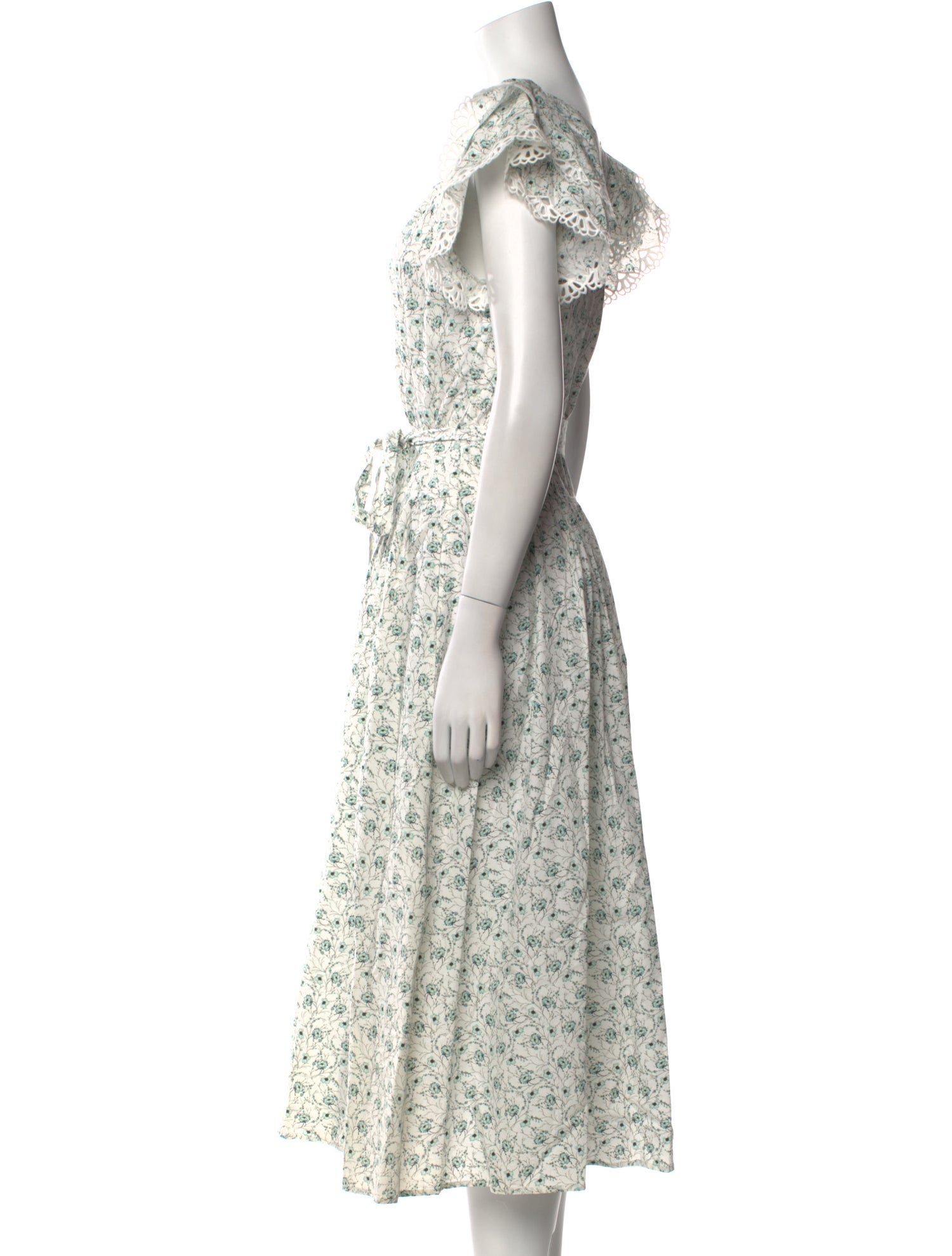 La Vie Rebecca Taylor Floral Print Long Dress w/ Tags