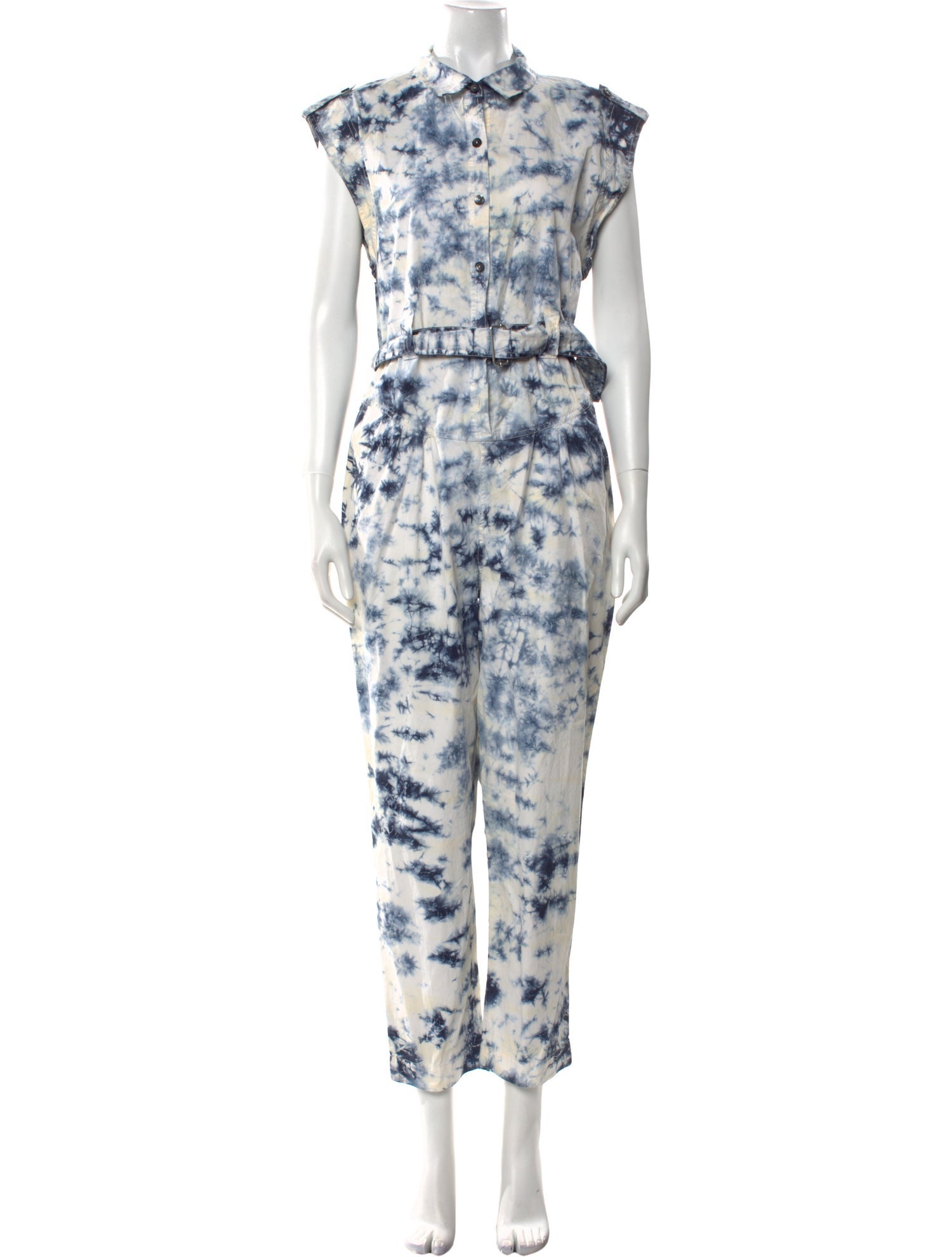 La Vie Rebecca Taylor Tie-Dye Print Jumpsuit