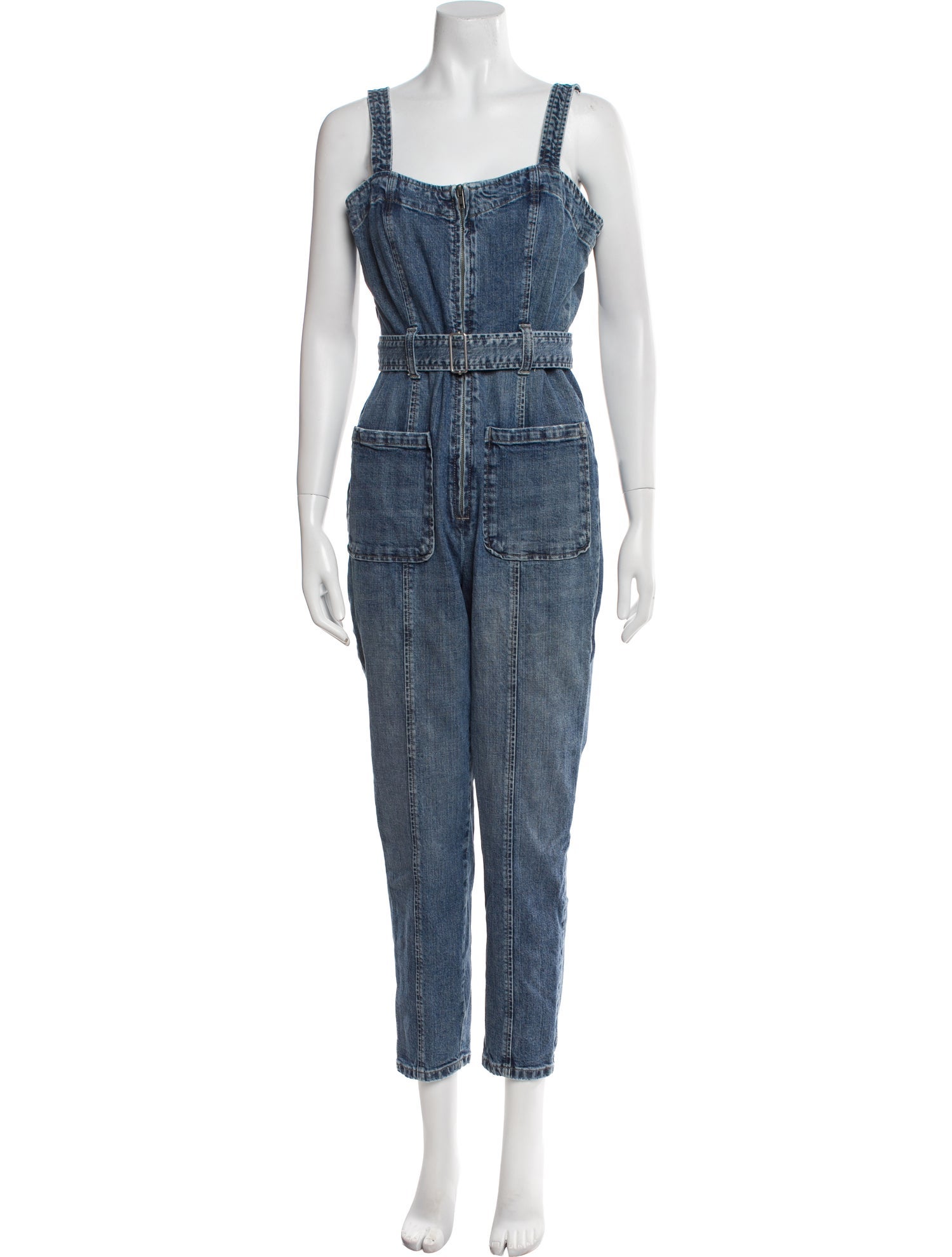 La Vie Rebecca Taylor Square Neckline Overalls