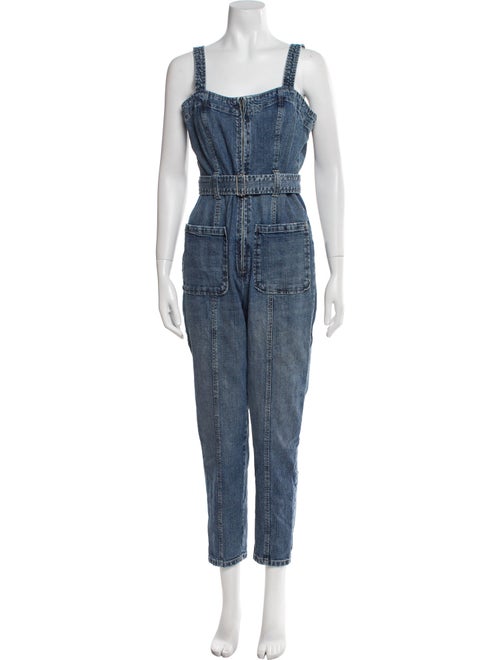 La Vie Rebecca Taylor Square Neckline Overalls