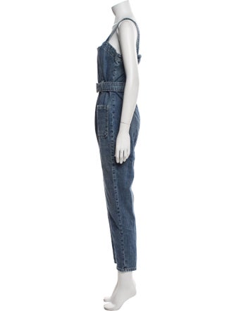 La Vie Rebecca Taylor Square Neckline Overalls