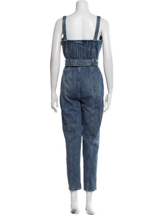 La Vie Rebecca Taylor Square Neckline Overalls