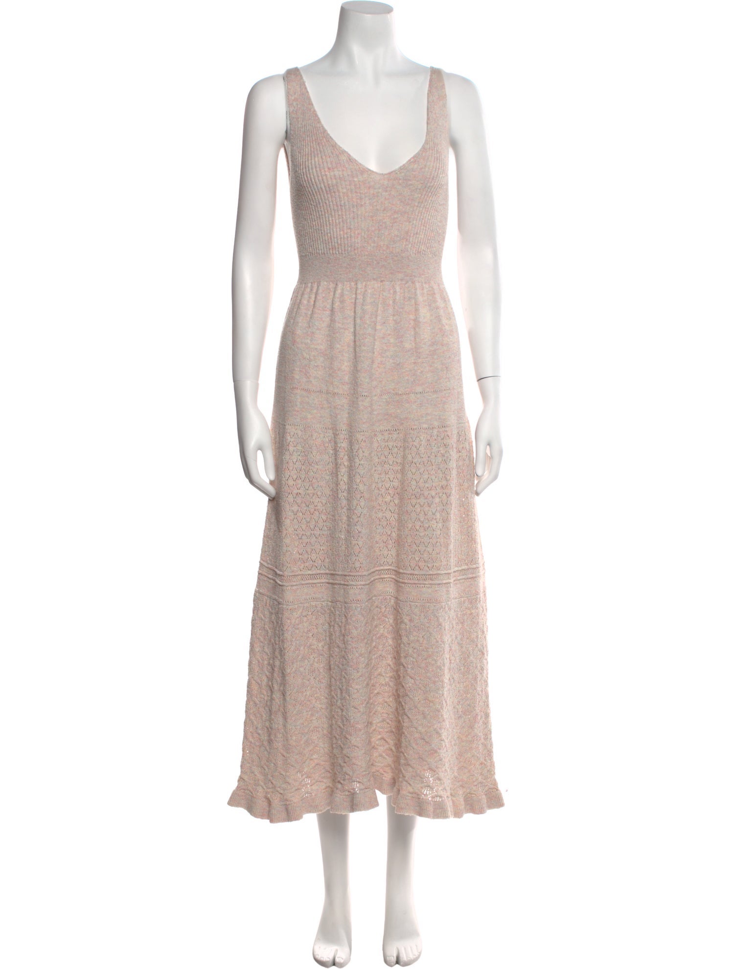 La Vie Rebecca Taylor V-Neck Long Dress