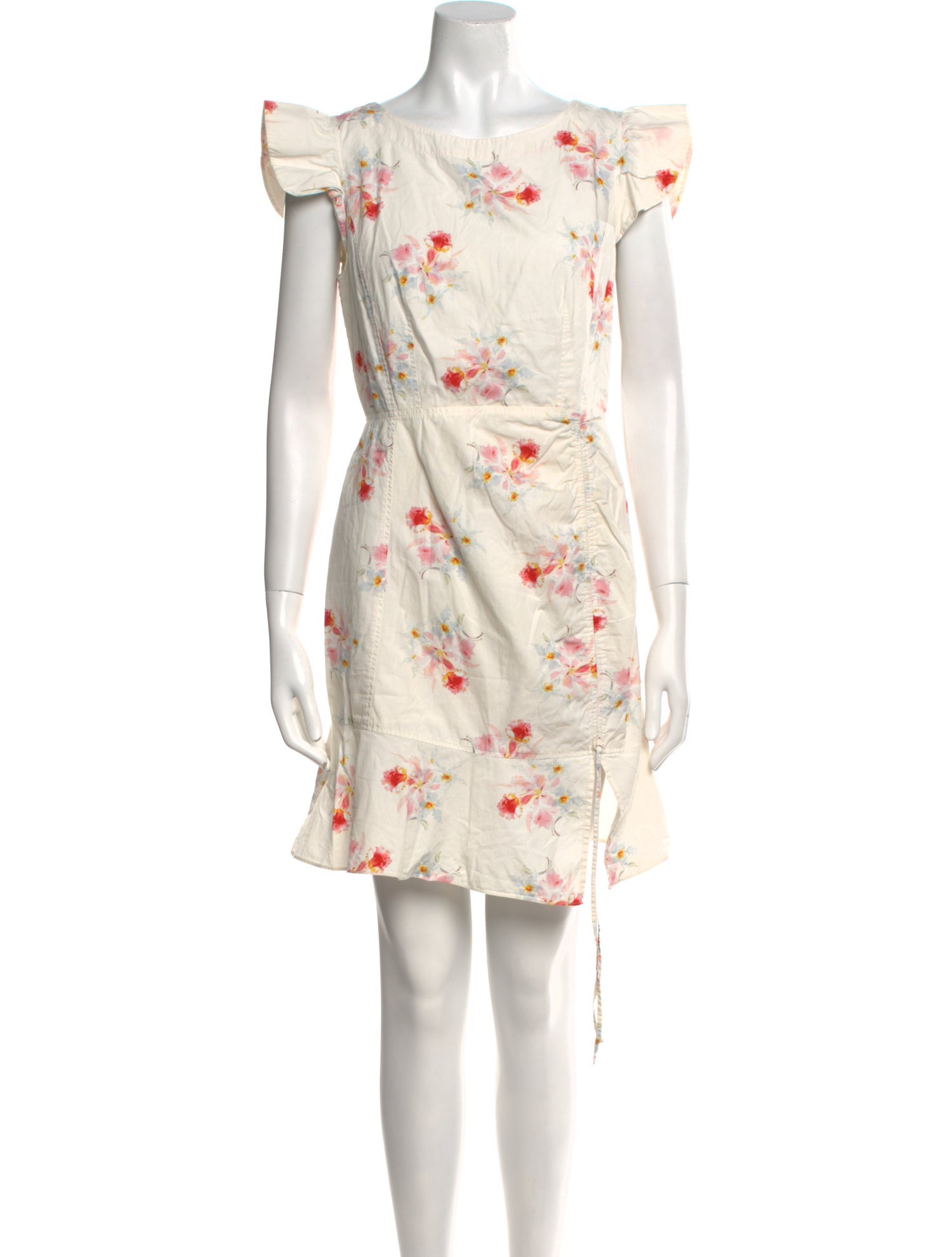 La Vie Rebecca Taylor Floral Print Mini Dress