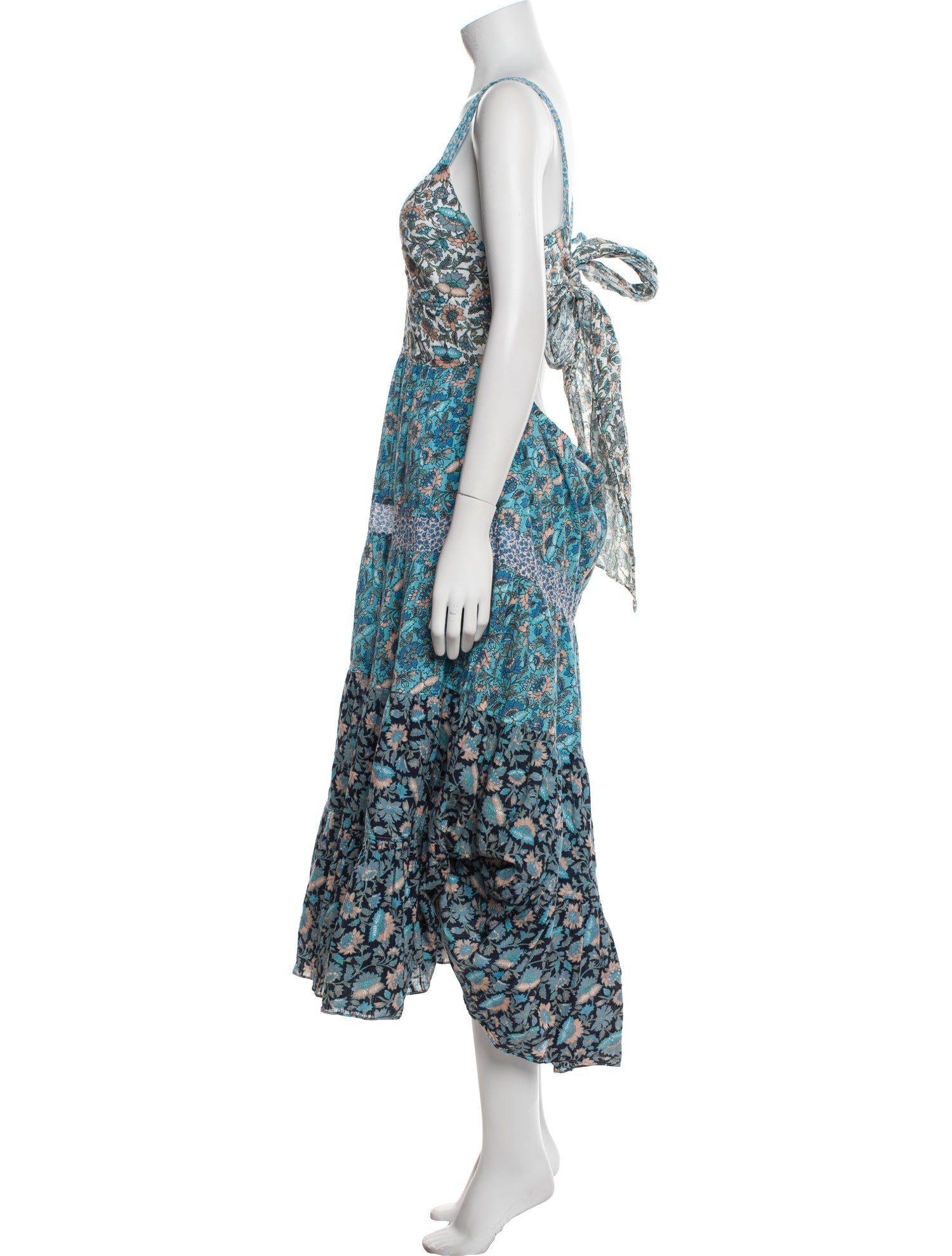 La Vie Rebecca Taylor Floral Print Long Dress