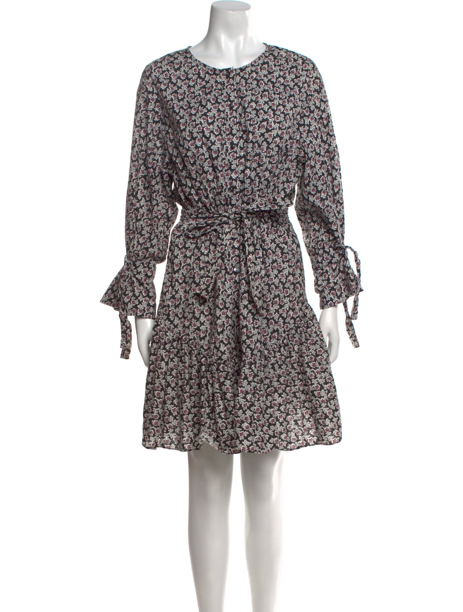 La Vie Rebecca Taylor Floral Print Mini Dress