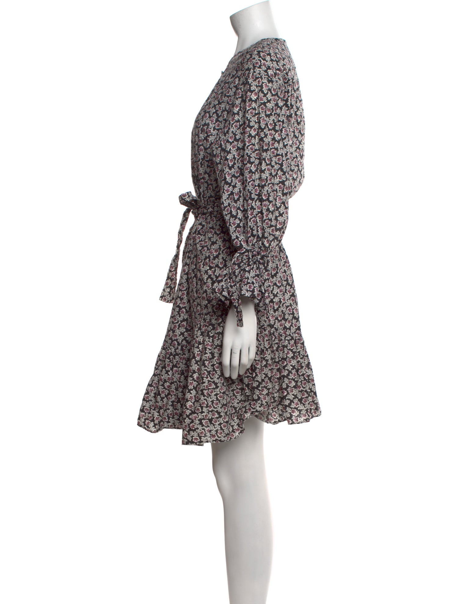 La Vie Rebecca Taylor Floral Print Mini Dress