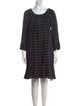 La Vie Rebecca Taylor Plaid Print Knee-Length Dress