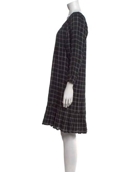 La Vie Rebecca Taylor Plaid Print Knee-Length Dress