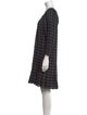 La Vie Rebecca Taylor Plaid Print Knee-Length Dress