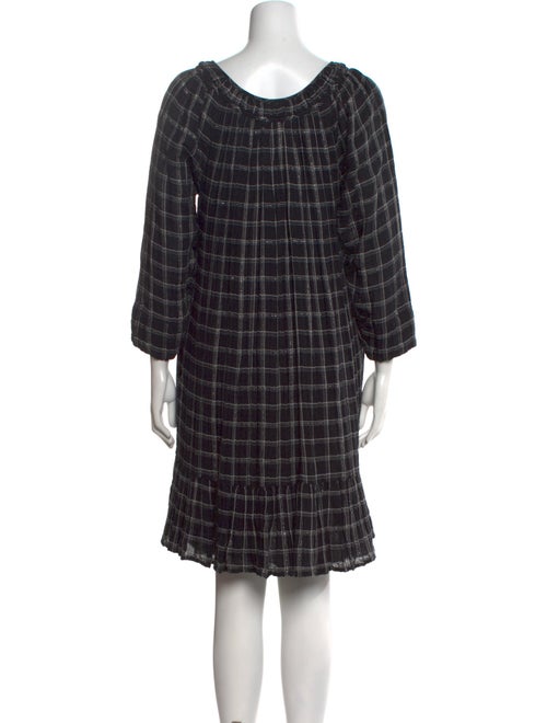 La Vie Rebecca Taylor Plaid Print Knee-Length Dress