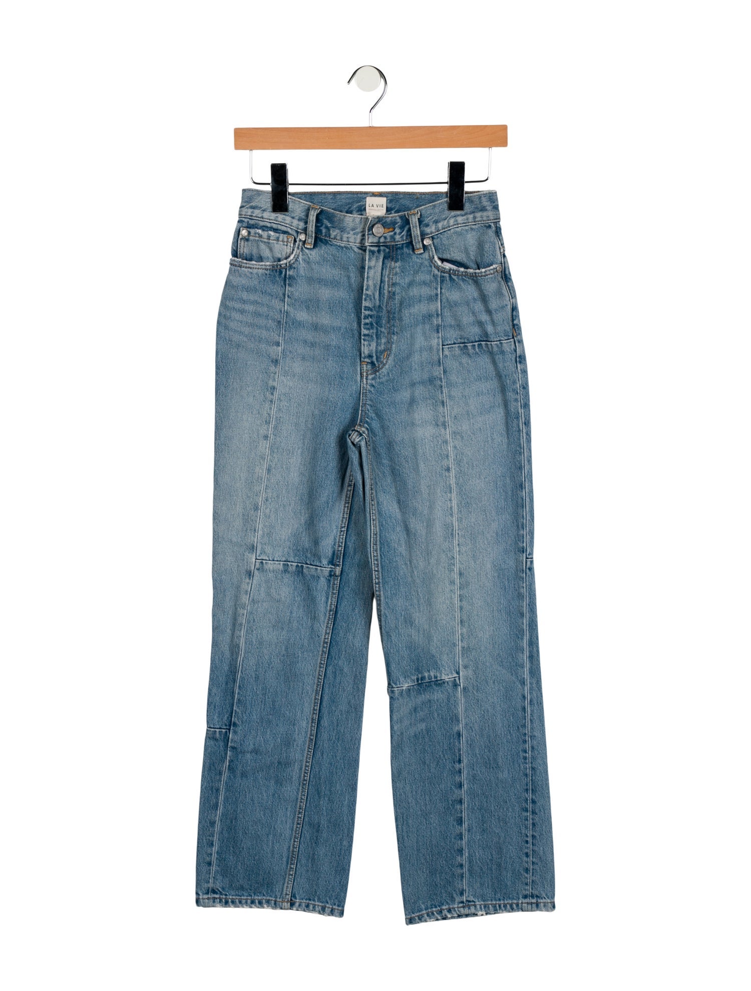 La Vie Rebecca Taylor Mid-Rise Straight Leg Jeans