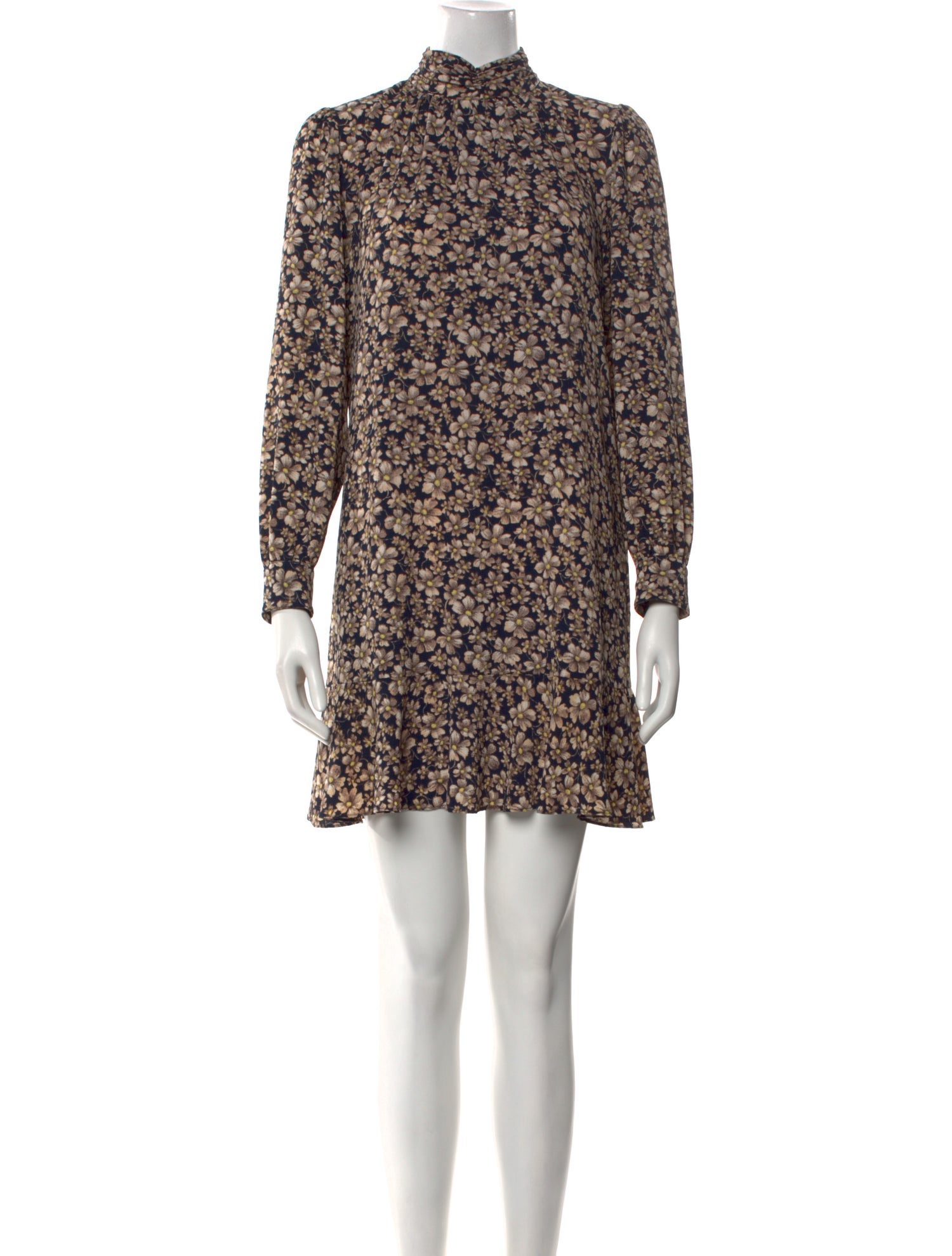 La Vie Rebecca Taylor Floral Print Mini Dress