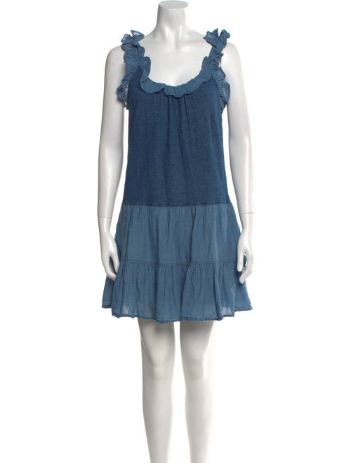 La Vie Rebecca Taylor Scoop Neck Mini Dress