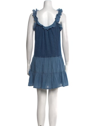 La Vie Rebecca Taylor Scoop Neck Mini Dress