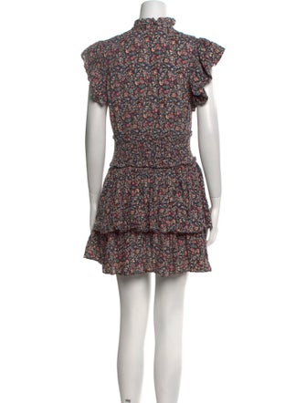 La Vie Rebecca Taylor Floral Print Mini Dress