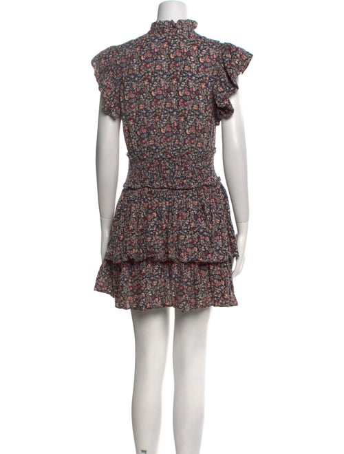 La Vie Rebecca Taylor Floral Print Mini Dress